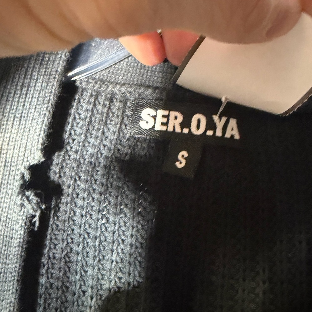 SER.OY.A Amanda Sweater Dress Size Small - Picture 4 of 6